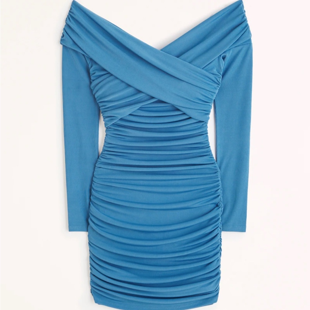 Abercombie and Fitch off the shoulder ruched dress